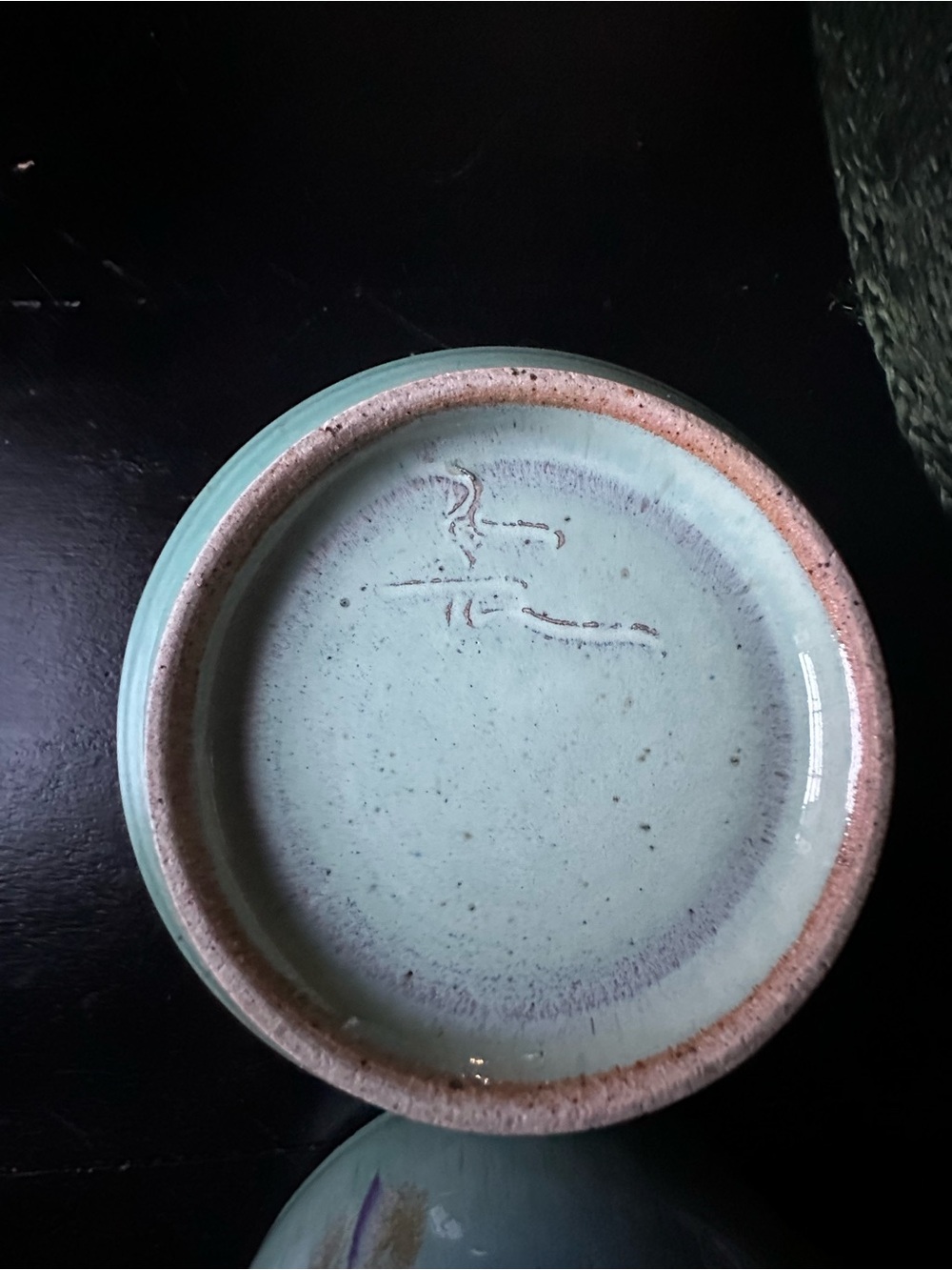 Hand Crafted Teal and Blue Glazed Ceramic Bowls - Picture 4 of 10